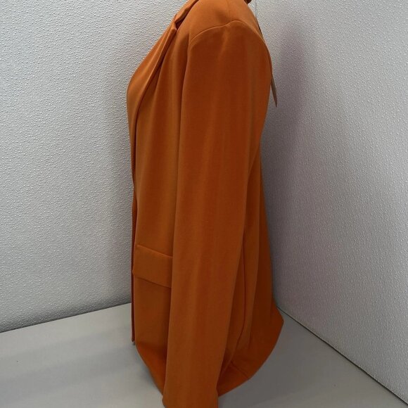 Joseph Ribkoff Women’s Lava Orange Single-Breasted Blazer Size 10 - Picture 10 of 12